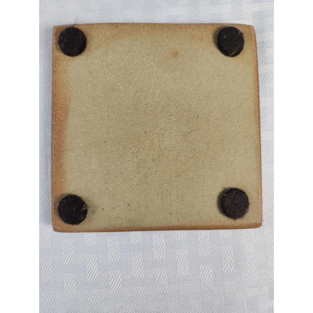 Anthropology Handmade Crackled Stone Tile Coaster